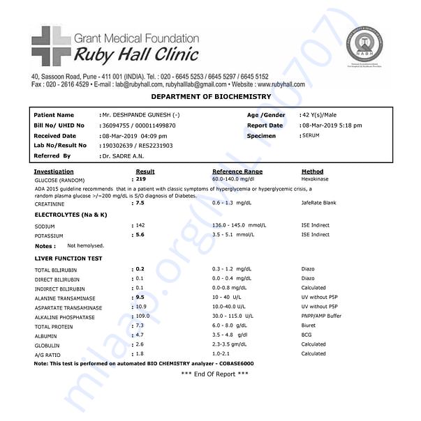 Medical Report