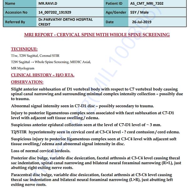 Medical Report