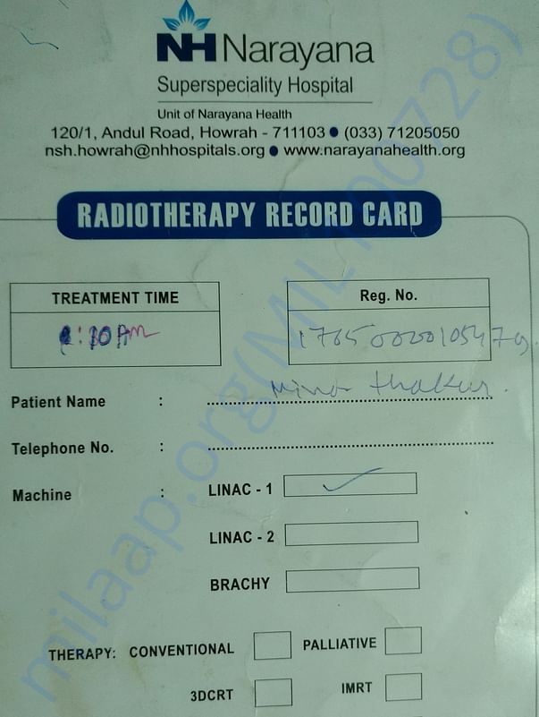 Radiation Therapy card