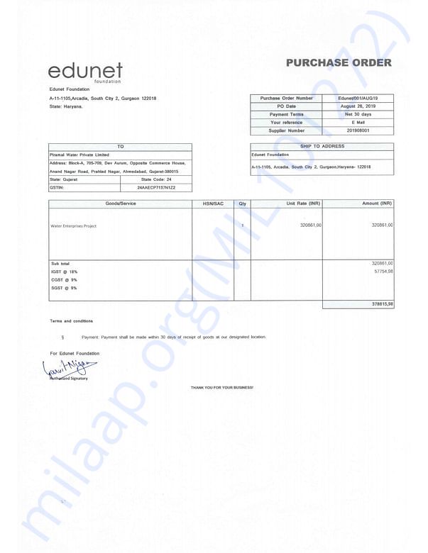 Estimation Letter
