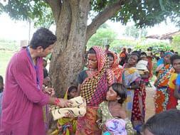Donate new clothes on tribal village - 2019