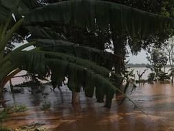 save my life to reconstruct -Damaged house in floods