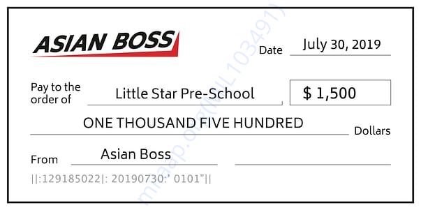 Asian Boss Donation To Little Star Pre-School