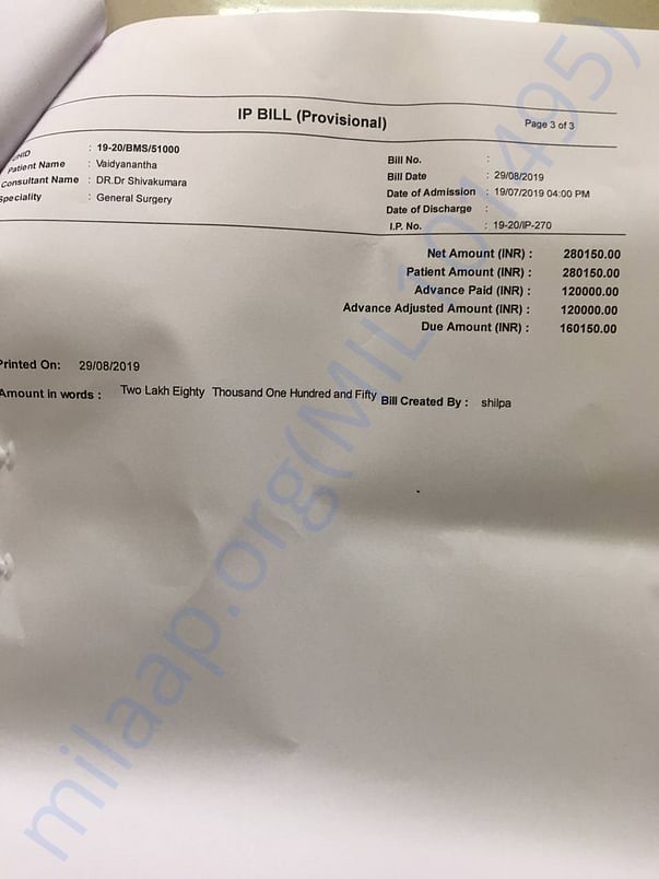 Provisional bill