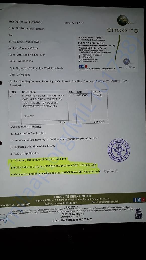 Estimation Letter