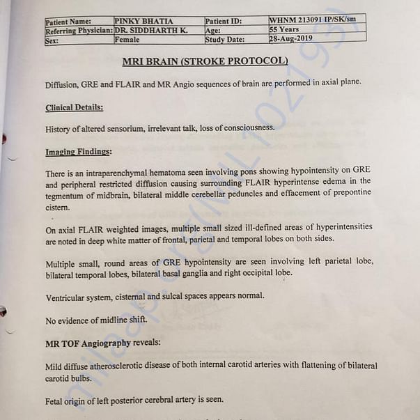 Medical Report