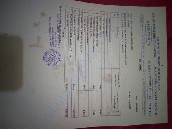 Medical estimate