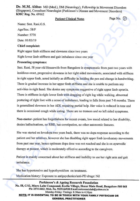 Parkinson's and Ageing Research Foundation