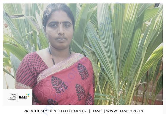 A Poor Woman Farmer DASF has helped and Supporting