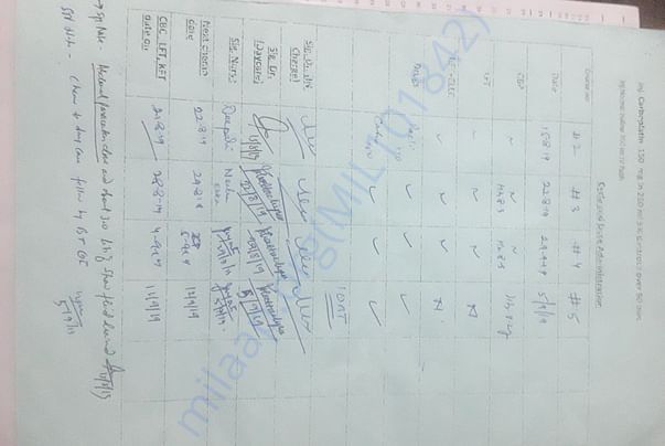 Chemotherapy Report (2/2)