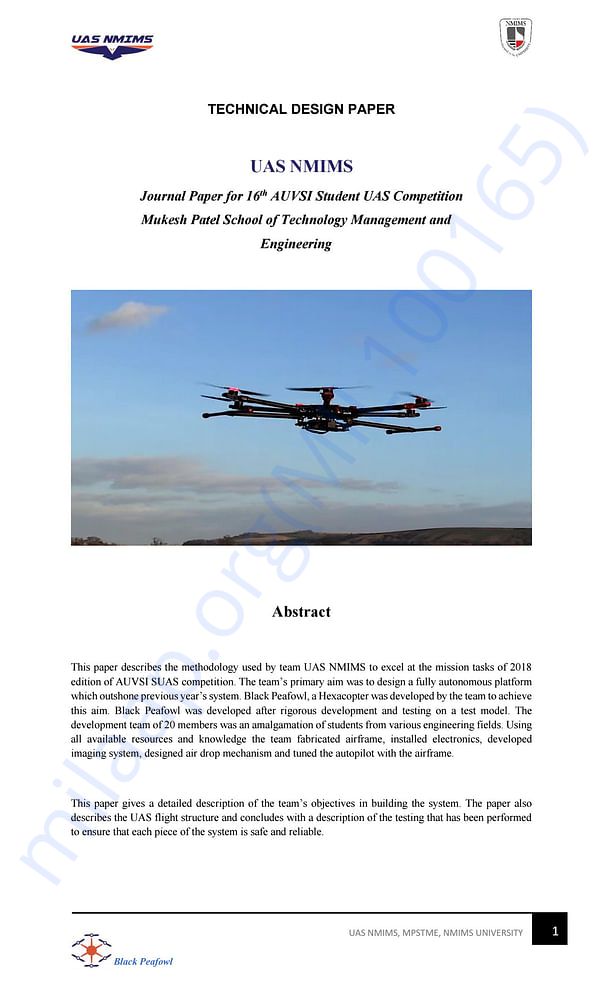 YEAR 2018 AUVSI SUAS JOURNAL PAPER