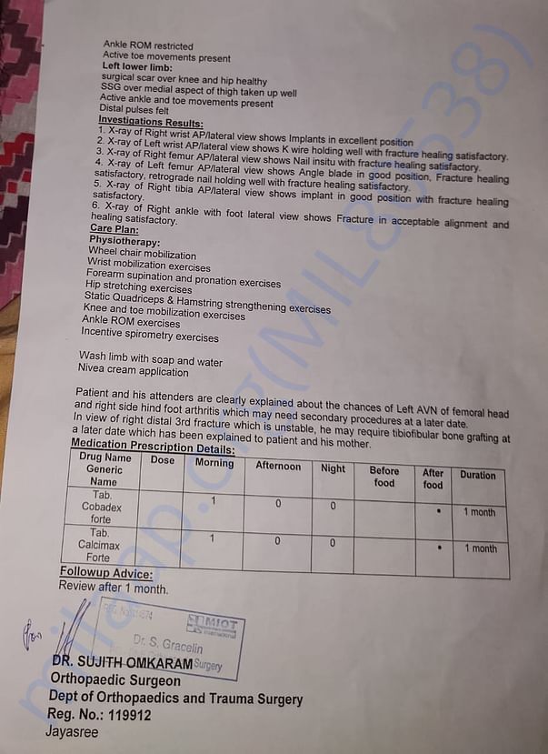 OPD Initial Assessment