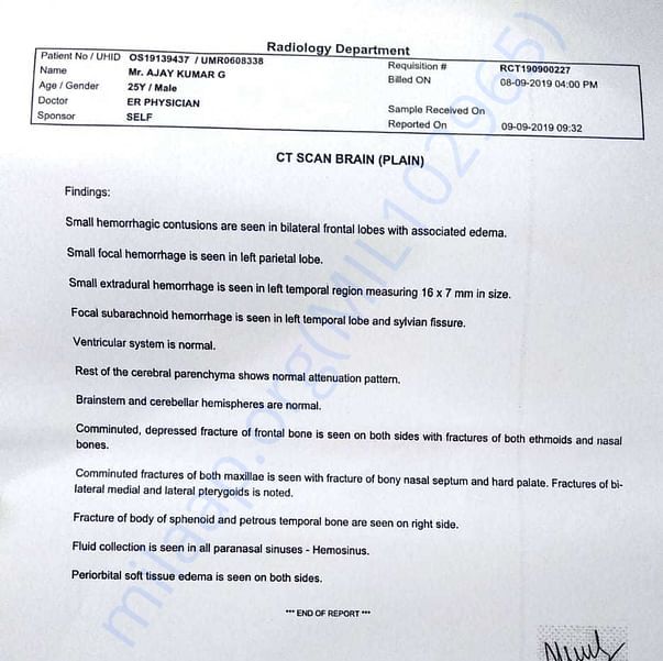 Medical Report