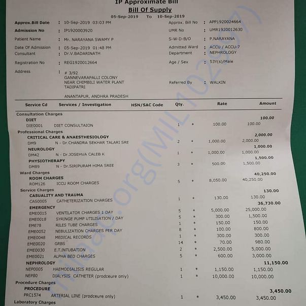 Medical Bill