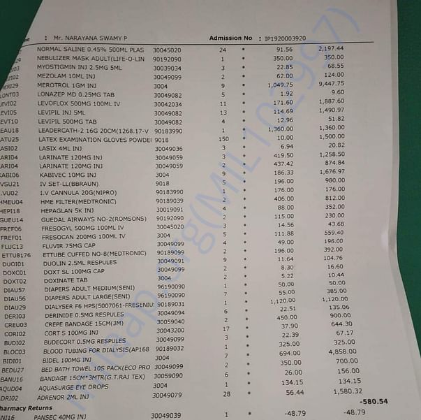 Medical Bill