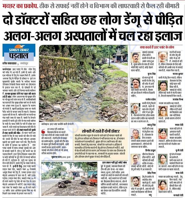 The city is under Dengue Terror