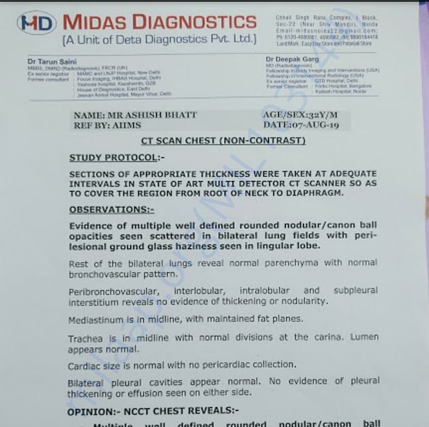 Medical Report