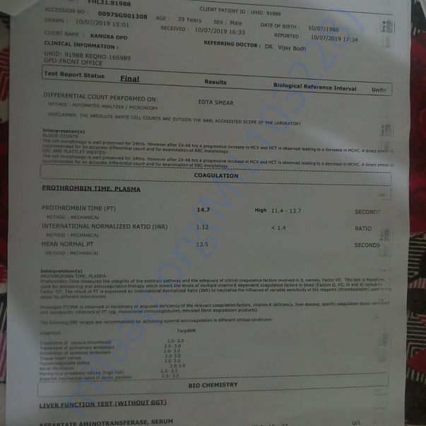 Medical Report