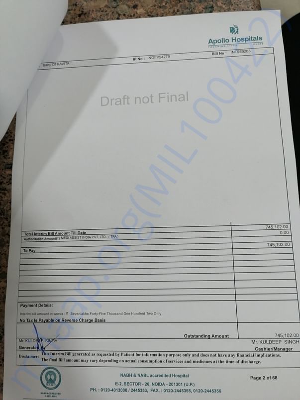 Latest estimated bill so far (page2)