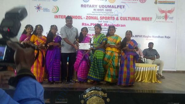 Won in Rotary competitions in Udumalpet