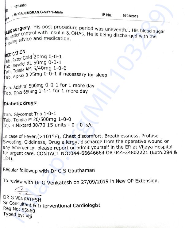 Summary 2 and medication report