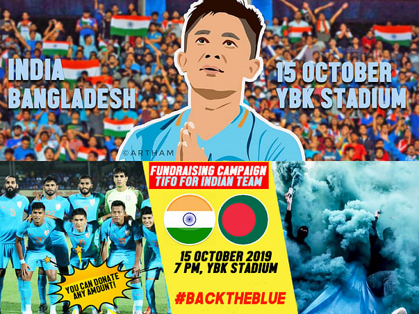 Tifo for INDIA vs BANGLADESH Match