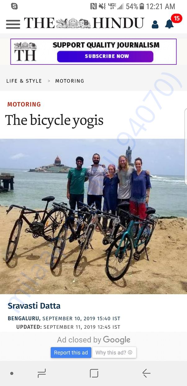 The Hindu newspaper Sept. 11, 2019 https://tinyurl.com/y5cwme4c