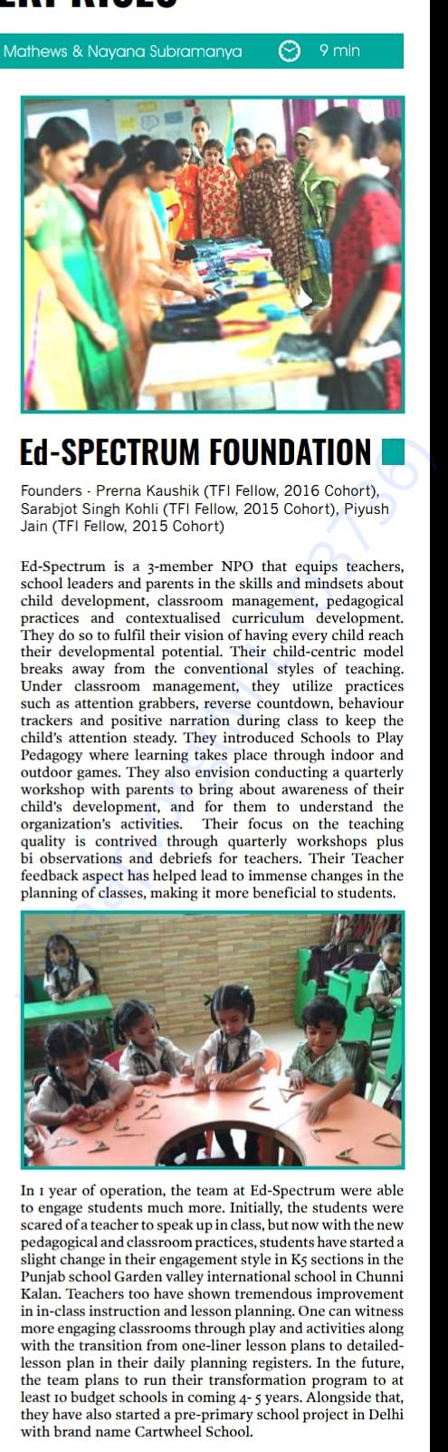 Coverage: The Optimist Citizen, dont forget to catch Cartwheel School