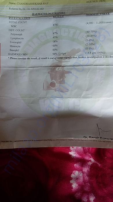 Blood report