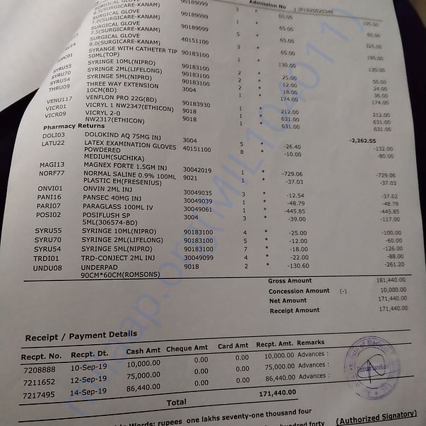 Medical Bill
