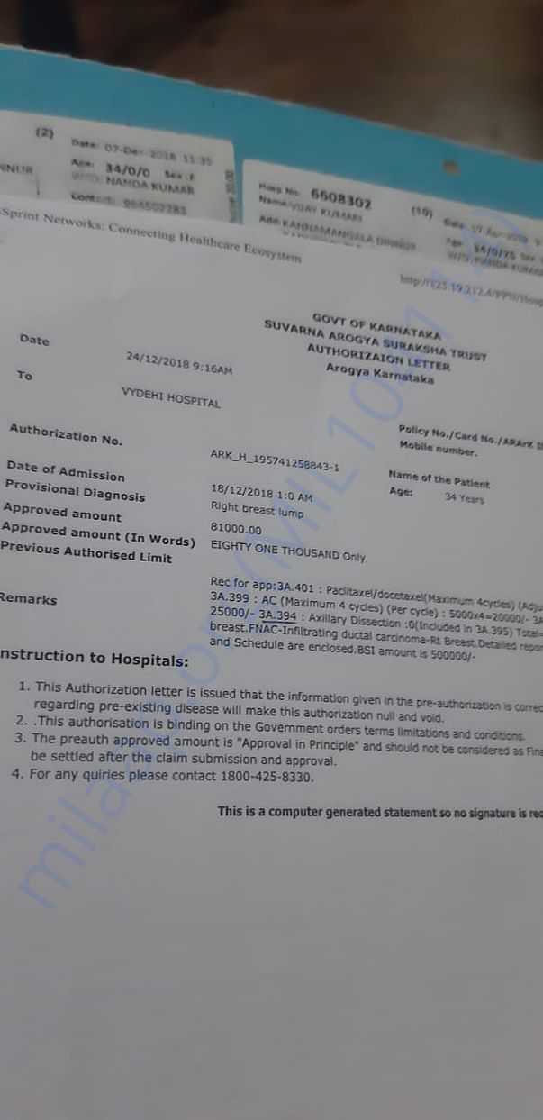 Treatment Bill