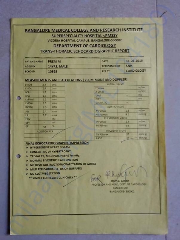 Hospital report