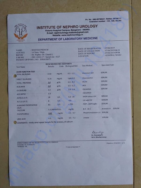 Patient report