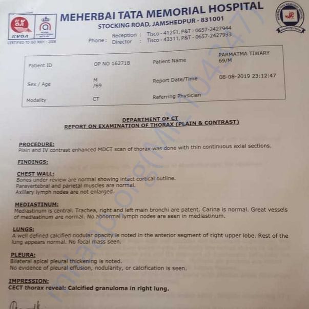 Medical Report