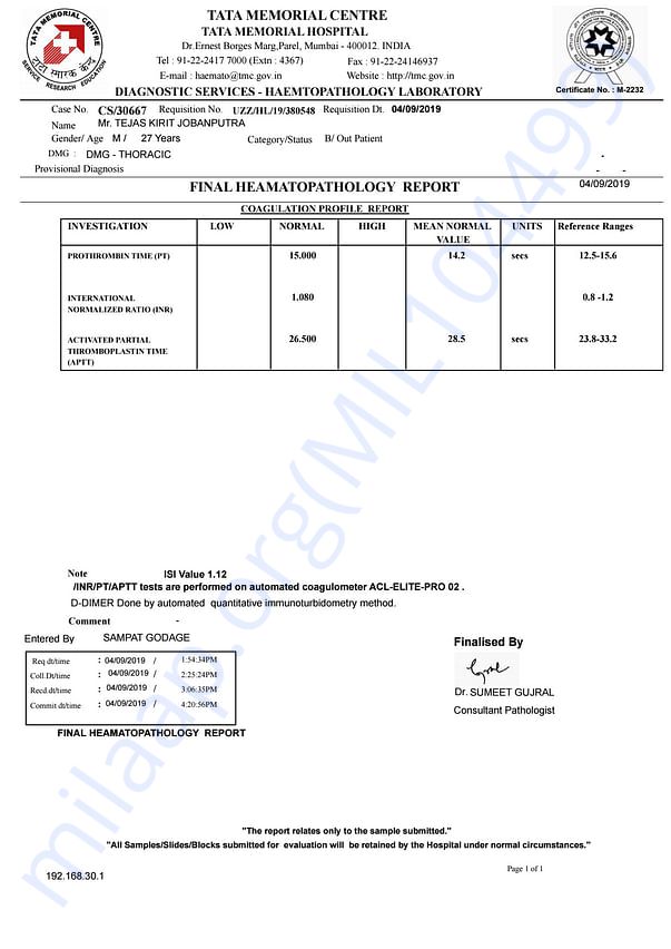 Medical Report