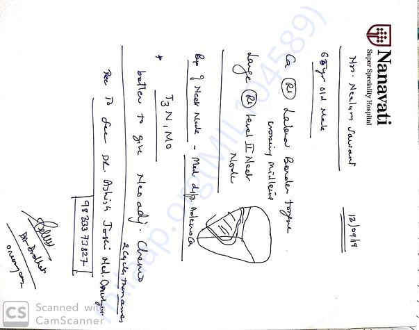 Diagnosis certificate