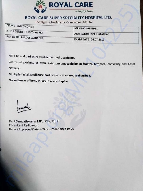 Medical report