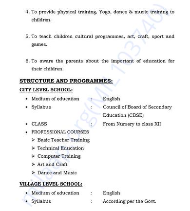 document 5 detailed estimation letter