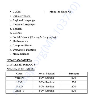 document 6 detailed estimation letter