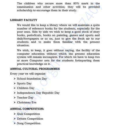 document 9 detailed estimation letter