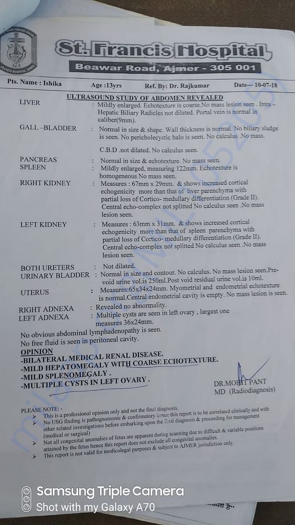 Hospital report