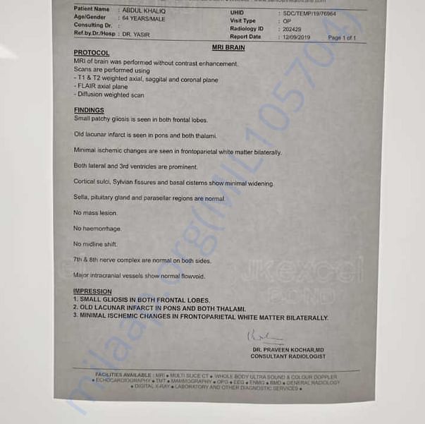 Medical Report