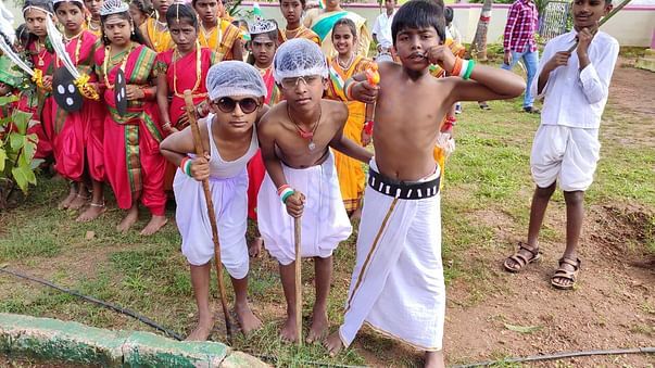 students doing Cultural fest
