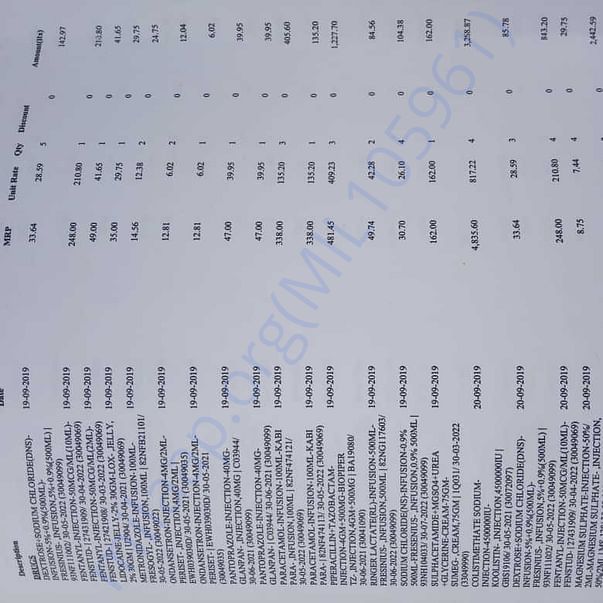 Medical Bill