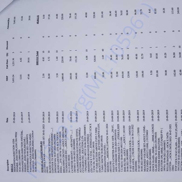Medical Bill