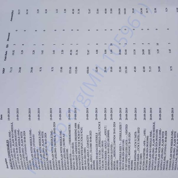 Medical Bill