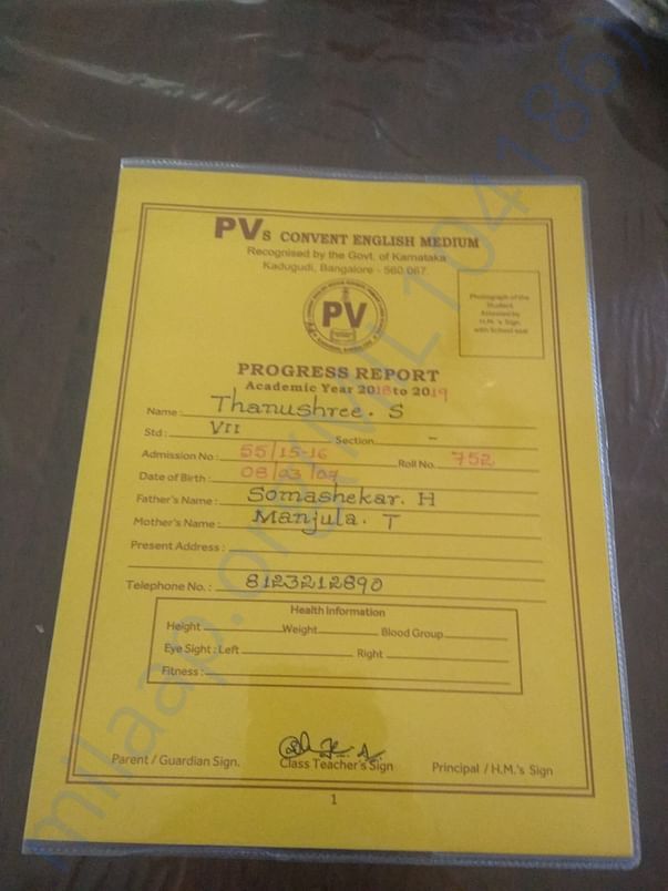 Marks sheet