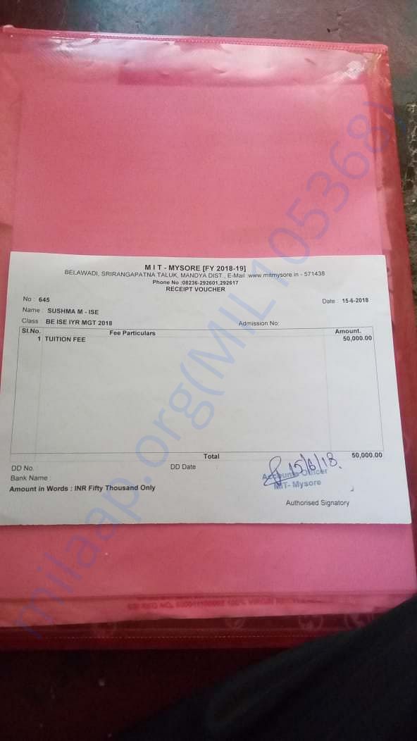Fee Receipt