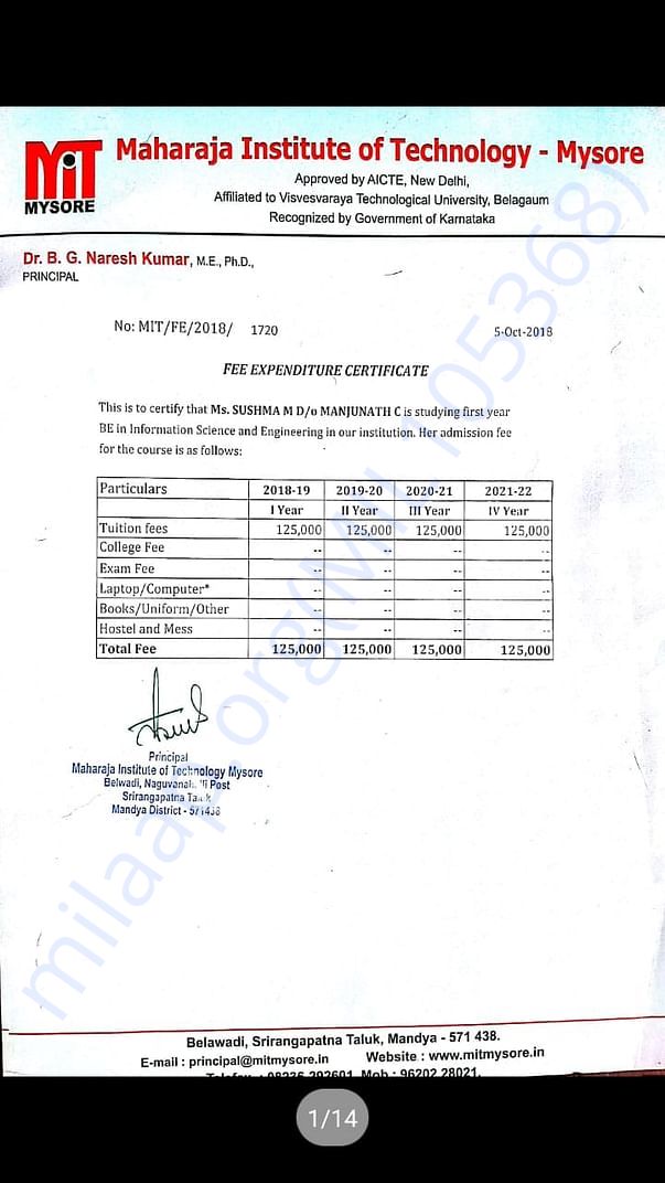 Fee Structure