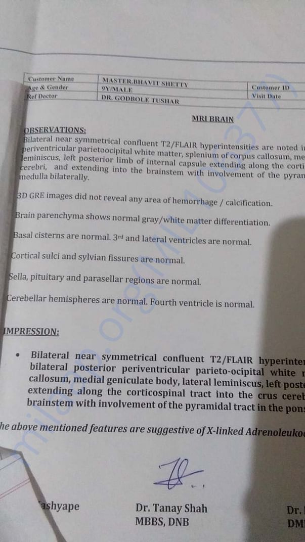 MRI report